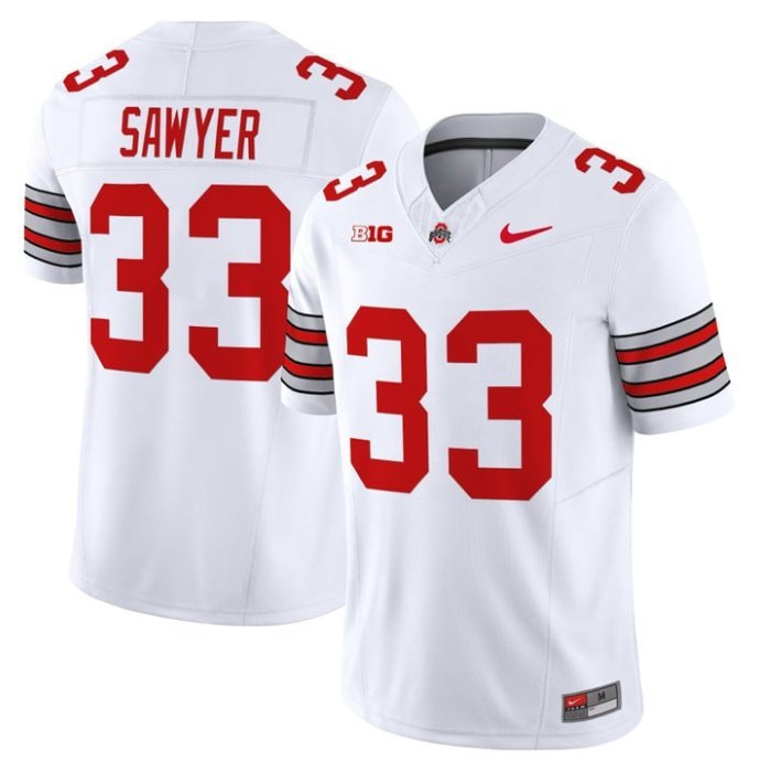 Jack Sawyer Ohio State Buckeyes Jersey – White