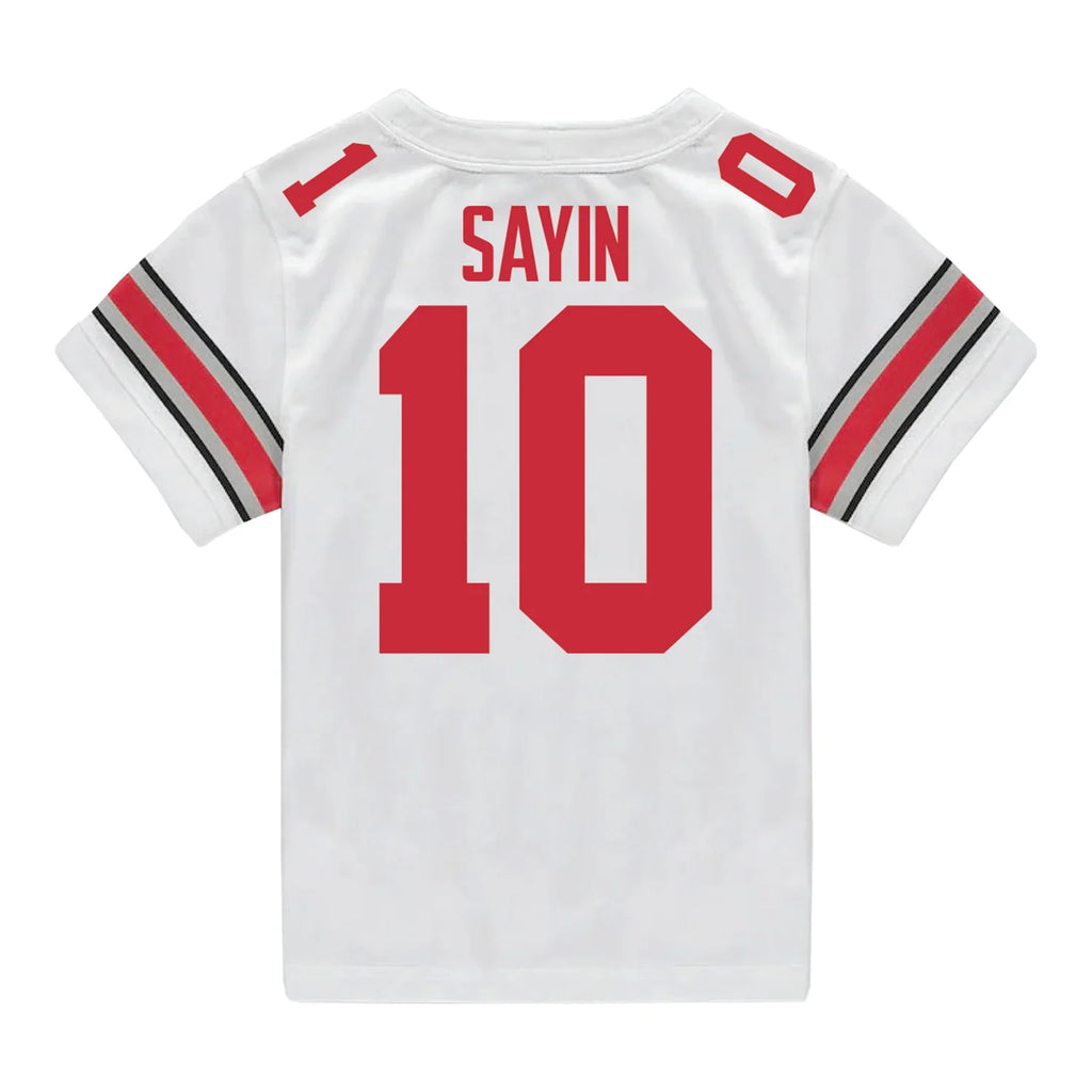 Julian Sayin Ohio State Buckeyes Jersey – White