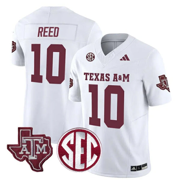 Marcel Reed Texas A&M Aggies Football Away Jersey – White