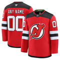 Custom New Jersey Devils Home Premium Jersey - Red