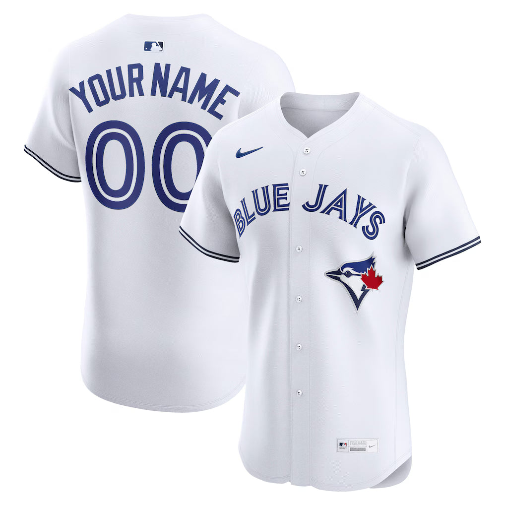 Custom Toronto Blue Jays Home Jersey - White